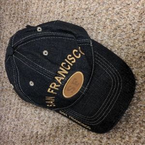 Denim jean texture baseball cap San Francisco